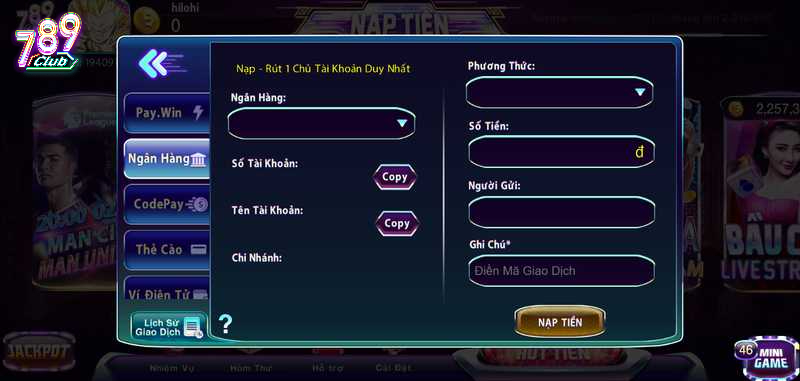 Đôi nét về nạp tiền 789Club